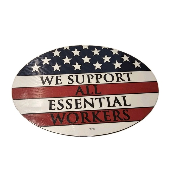 Other - We Support All Essential Workers 6x4 Refrigerator Magnet Memorabilia Collectible
